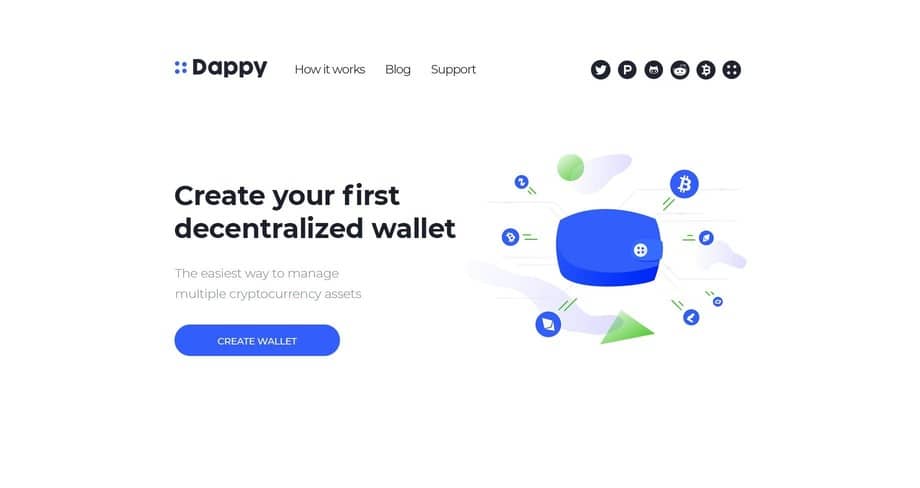 Dappy: cryptocurrency wallet